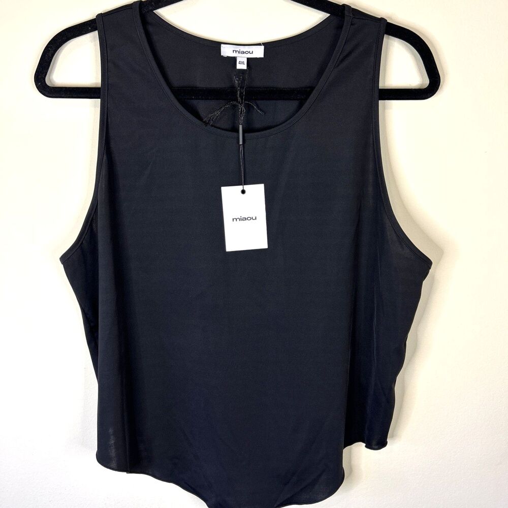 Miaou Jinx Tank Top Sz. 4XL Black Sleeveless Stretchy BodyCon New with Tags - Picture 7 of 15